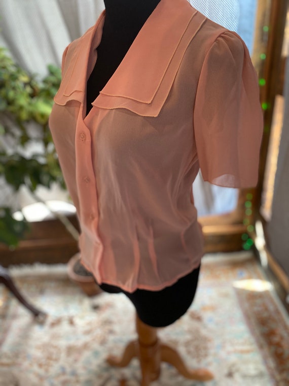 Dusty Rose Vtg Blouse