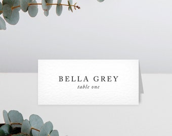 Place Cards, Simple Wedding, Wedding Table Name Cards, Minimalist Placecards, Bella