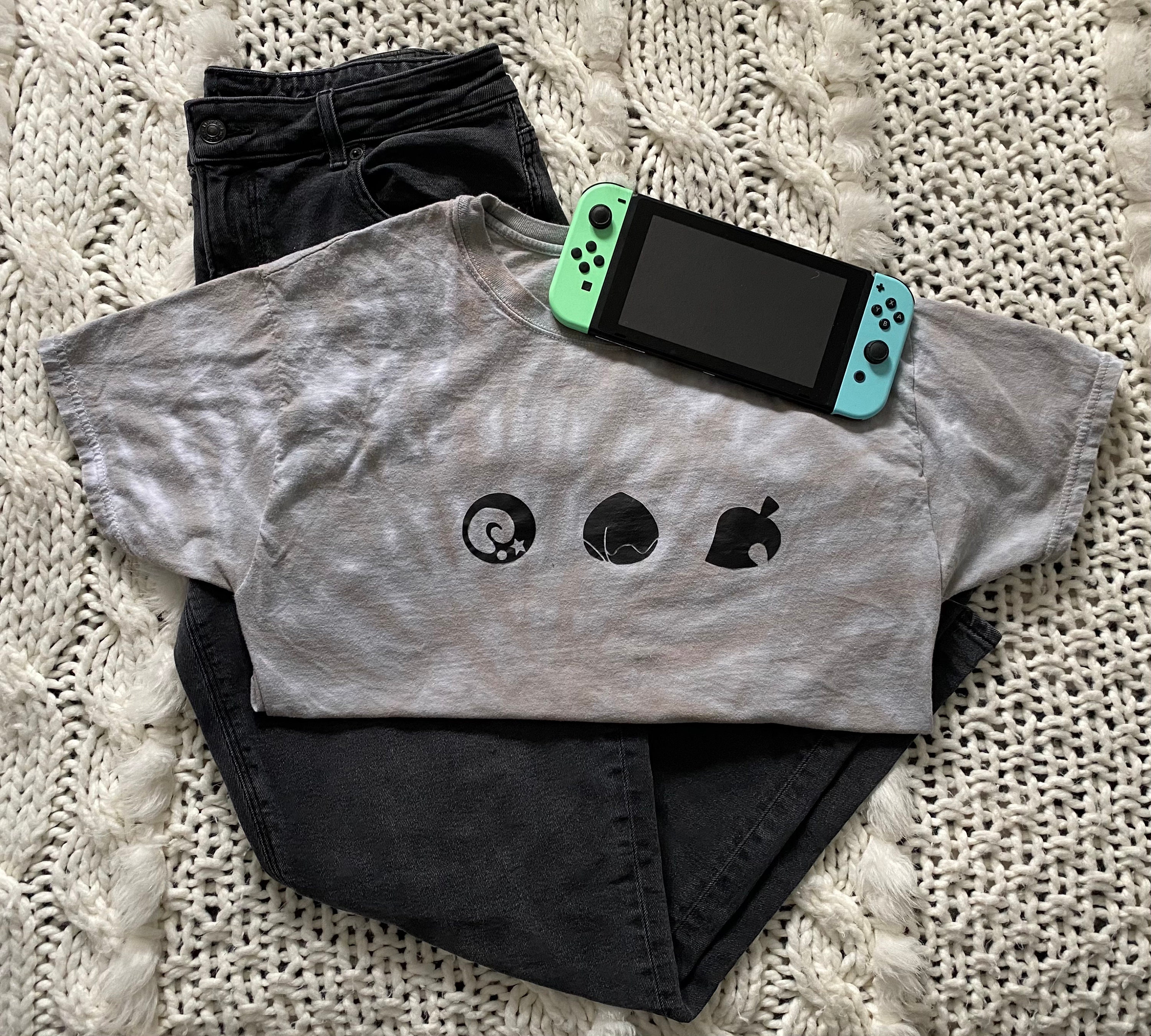 Animal Crossing Shirt Goth Animal Crossing Shirt Tie Dye Etsy