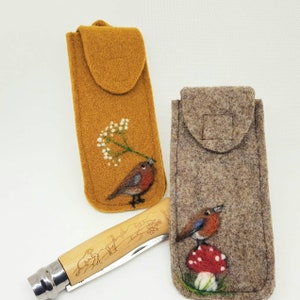 DIY felt set for two pocket knives case with instructions image 9