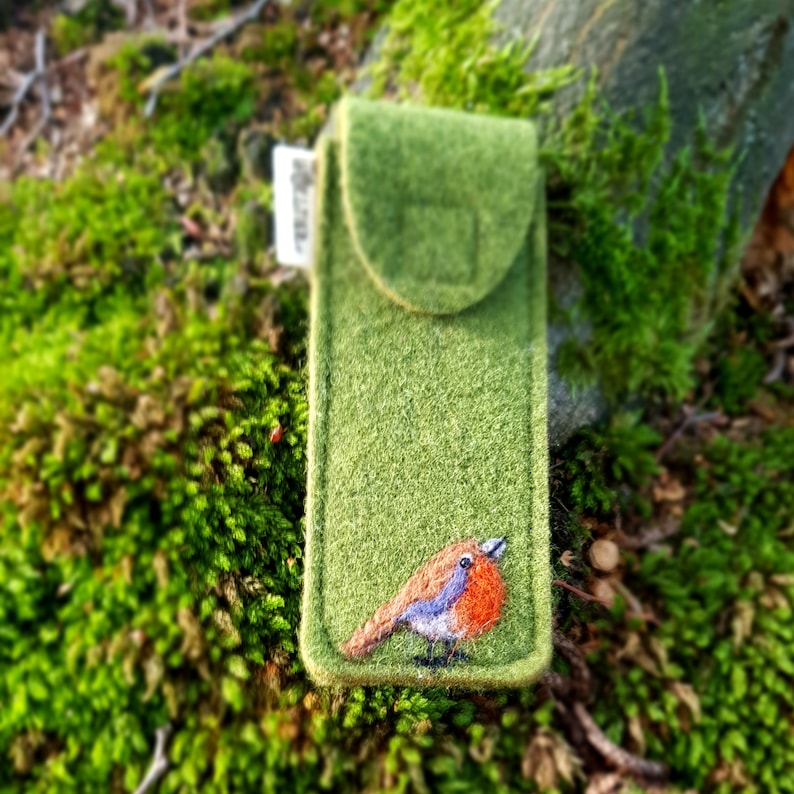 Kinder Taschenmesser Etui aus Wollfilz mit Wunschtier Bild 3