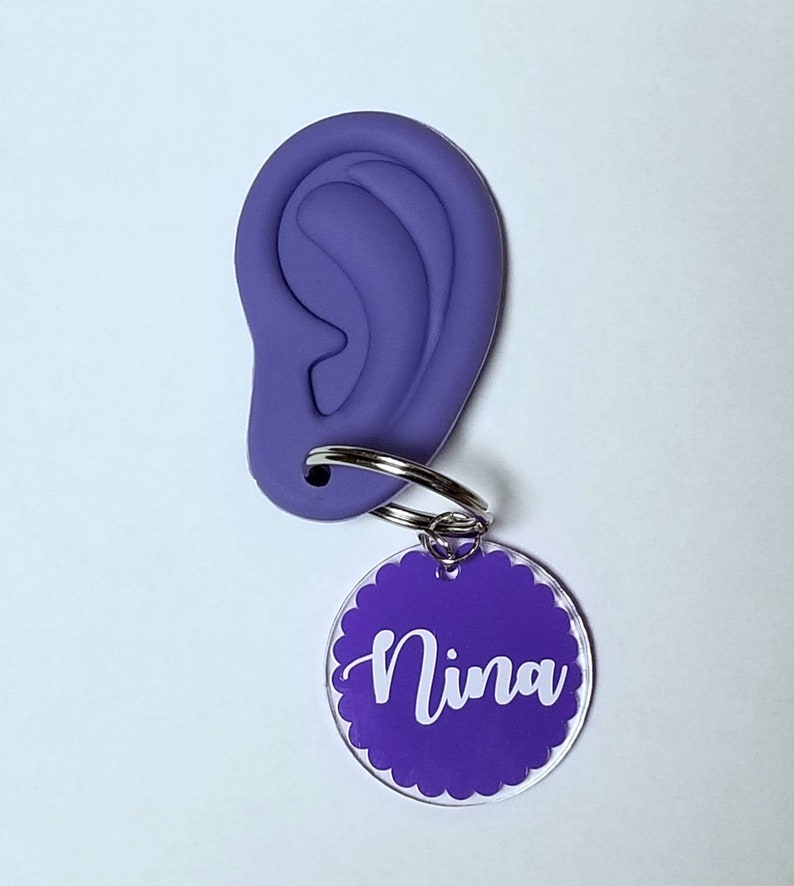 Ear Shaped Keychain Audiology Gifts Customized Ear Keychain Etsy