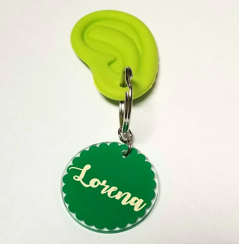Ear Shaped Keychain Audiology Gifts Customized Ear Keychain Etsy