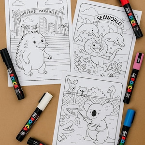 Queensland Aussie Animal Colouring Pages | Cute Australian Animals for ...