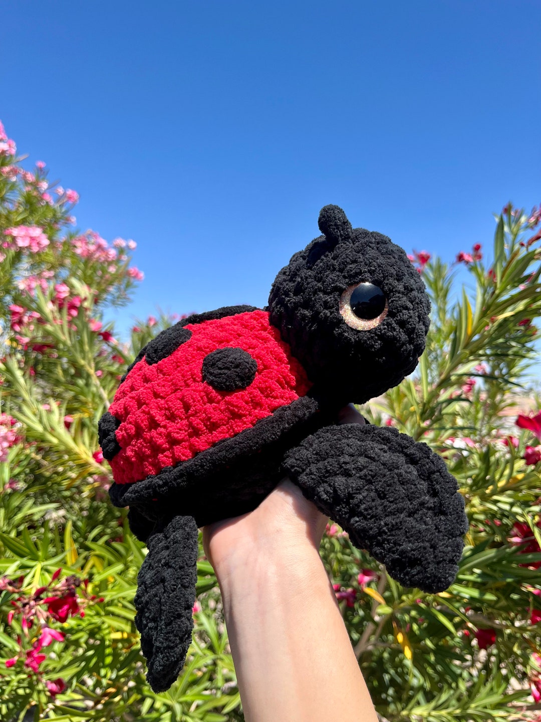 Turtle Ladybug Ladybug Turtle, Ladybug Plush, Crochet Turtle Plushie - Etsy