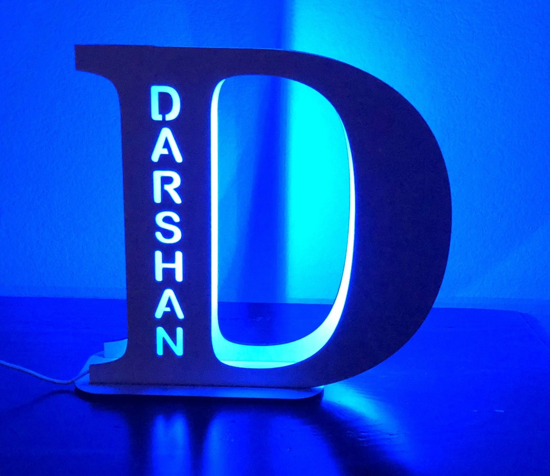 Personalized Light up Sign With Remote Control, Sign With Name, LED