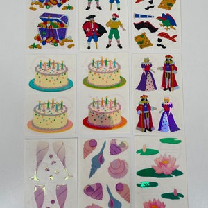 Vintage Mrs Grossman’s 90s Stickers Shiny Refractor Sparkle Sheets