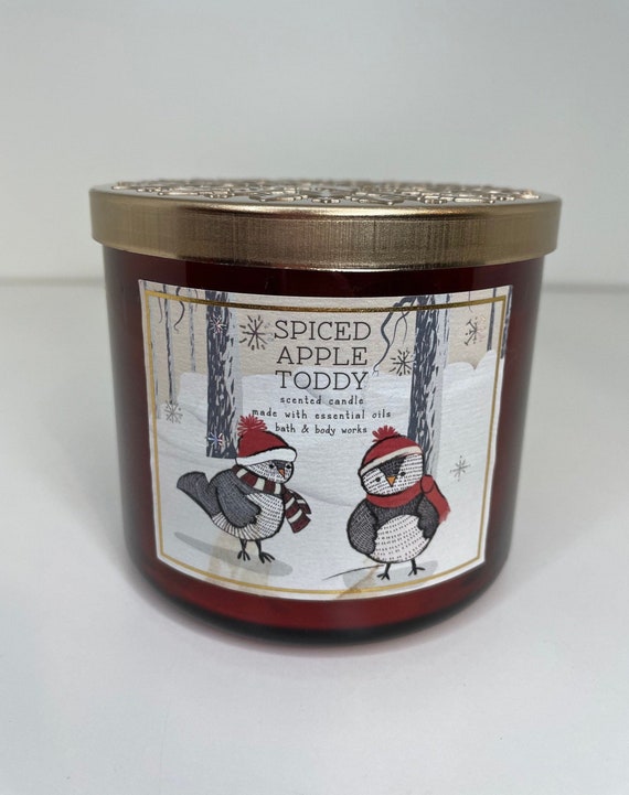 Bath & Body Works White Barn Spiced Apple Toddy 3 Wick 14.5 Oz Etsy