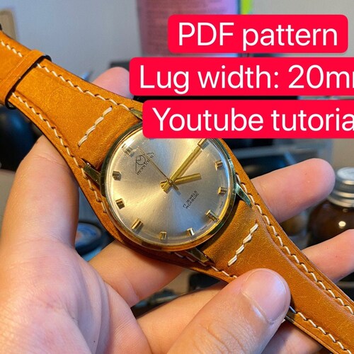 PDF Pattern Leather Watch Strap 1522mm Etsy