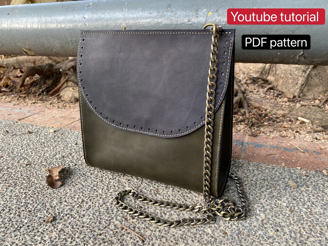 PDF Pattern Leather Bag - Leather DIY - Leather Pattern - Youtube ...