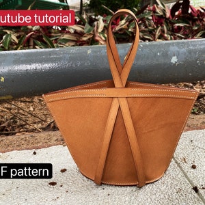 PDF Schnittmuster Knödel Clutch Tasche v2- Leder DIY - Leder Schnittmuster - Youtube Tutorial