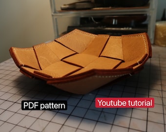 PDF Schnittmuster Ledertablett - Leder DIY - Leder Schnittmuster - Youtube Tutorial
