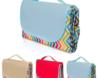 Details about   Waterproof Picnic Blanket Portable with Carry Strap for Beach Mat or Family Outd 