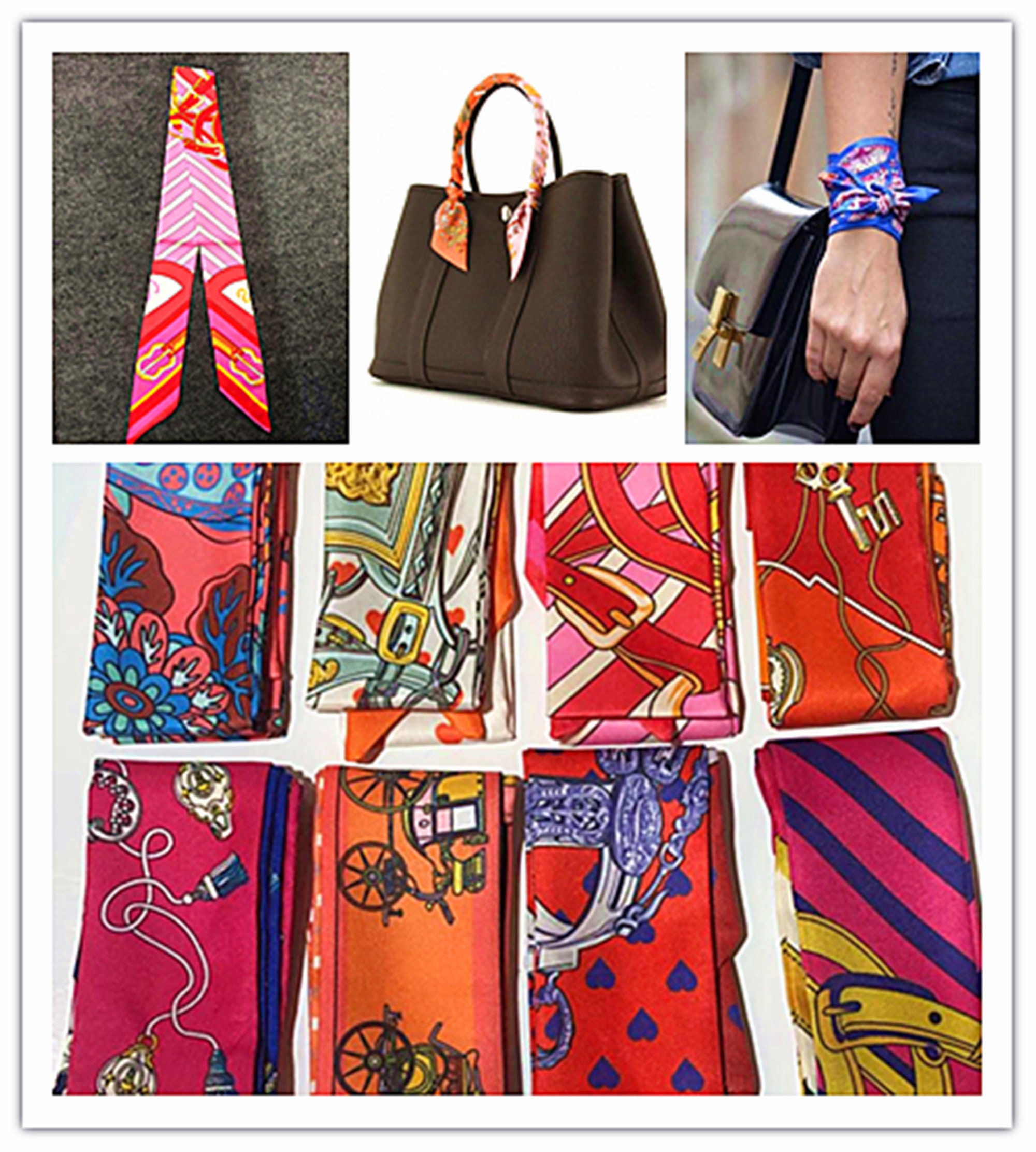 Ea306 Fashion Hair Neck Handbag Twilly Wholesale Designer Silk Scarves  Famous Brand Purse for Women Custom Bag Scarf - China Silk Scarf Wholesale  and Designer Silk Scarf Famous Brand price