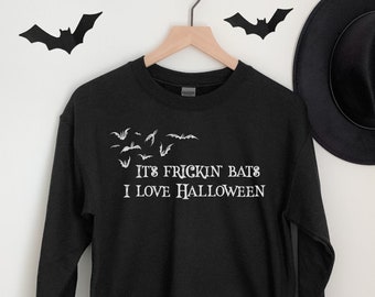 Halloween Fledermäuse Sweatshirt Lustiges Halloween Crewneck Fledermaus Shirt Halloween Shirt Gruselige Saison Fledermäuse Shirt Halloween Shirts Fledermaus Liebhaber Tshirts