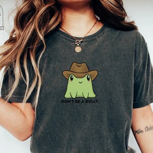 Comfort Colors Frog Tshirt Bullfrog Shirt Cowboy Cowgirl T-Shirt Frogs Shirts Toad Shirt Funny Teacher Shirts Kindness Shirt Cottagecore Tee