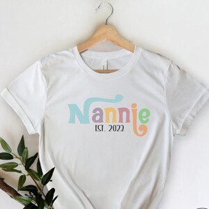 Nannie Camisa Abuela Regalo Bisabuela Regalos Abuela Regalo de nietos Nana Camisa Anuncio de Embarazo Mamaw Regalos Abuela Camisetas