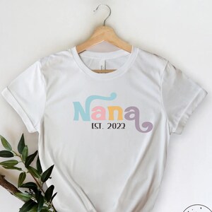 Nana Camisa Abuela Regalo Gran Abuela Regalos Abuela Regalo de Nietos Nana Camisa Anuncio de Embarazo Mamaw Regalos Abuela T-S