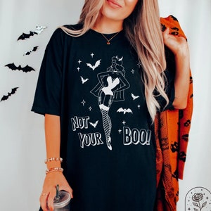Retro Halloween Shirt Pinup Shirt Not Your Boo Funny Halloween Shirts Vintage Halloween Tshirt Retro Halloween T-Shirt Halloween Sweatshirt