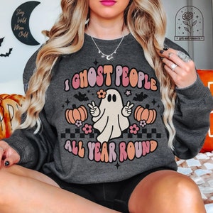 Halloween Shirts Grappige Halloween Shirts Retro Halloween Sweatshirt Crewneck Halloween Shirt Grappig griezelig seizoen Retro Halloween herfst Tees