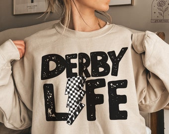 ROLLER DERBY Shirt Roller Derby Crewneck Sweatshirt Roller Derby Gifts Derby Mom Shirts Roller Skating Birthday Matching Team Aesthetic Tees