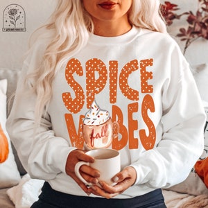 Fall Shirt Coffee Shirts FALL Pumpkin Spice Sweatshirt Fall Crewneck Sweatshirt Fall Pullover Halloween Sweater Halloween Pumpkin Sweatshirt