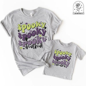 Abiti per mamma e me per Halloween Magliette per mamma e me Camicie per mamma per bambini di Halloween Magliette per mamma e mini T-shirt per mamma Magliette per bambini per bambini Halloween