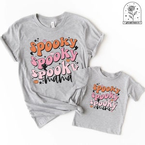 Abiti per mamma e me per Halloween Magliette per mamma e me per bambini Camicie per mamma di Halloween per bambini T-shirt per mamma e mini Magliette per mamma Ragazzi per bambini Halloween Ragazza