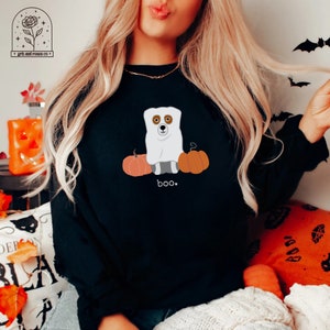 Halloween Boo Dogs Halloween Crewneck Halloween Dog Shirt Funny Halloween Ghost Shirts Halloween Sweater Jack Russell Dog Lover Fall Shirt