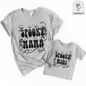 Abiti per mamma e me per Halloween Magliette per mamma e me Camicie per mamma per bambini di Halloween Magliette per mamma e mini T-shirt per mamma Magliette per bambini per bambini Halloween