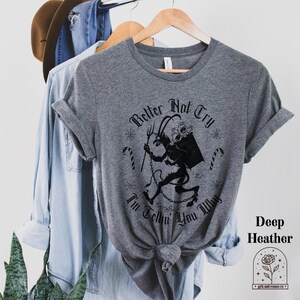 Krampus Tshirt Krampus Shirt Gruselige Weihnachten Shirts Gruselige Weihnachten Tees Gothic Weihnachten Pyjamas Pullover Gruselige hässliche Weihnachten Pullover