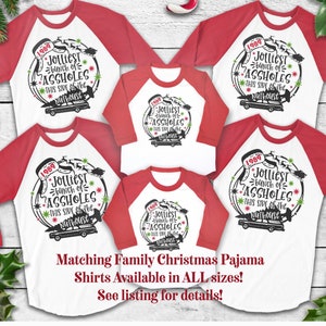 TODDLER Size Funny Christmas Family Matching Baseball Tee Jolliest Bunch of Nuthouse Family Matching Outfits Movie Matching Christmas Shirts