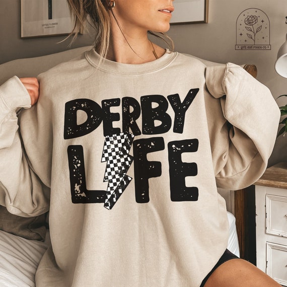 ROLLER DERBY Shirt Roller Derby Crewneck Sweatshirt Roller Derby Gifts Derby Mom Shirts Roller Skating Birthday Matching Team Aesthetic Tees
