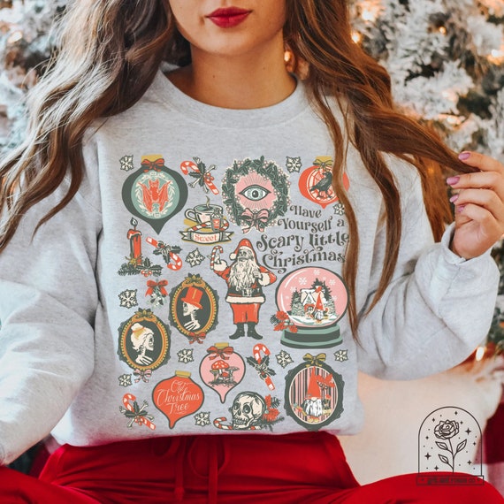 Victorian Gothic Christmas Shirt Ugly Christmas Sweater Scary Christmas Sweatshirt Spooky Christmas Tees and Hoodies Creepy Christmas Shirts Etsy