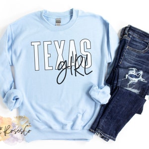 Texas Shirt, Texas Sweatshirt, Dallas Shirt Frauen, Houston Shirt Männer, Austin Rundhals-Sweatshirt, Texas Mädchen-Shirt, Texas Sweatshirt Vintage Bild 1