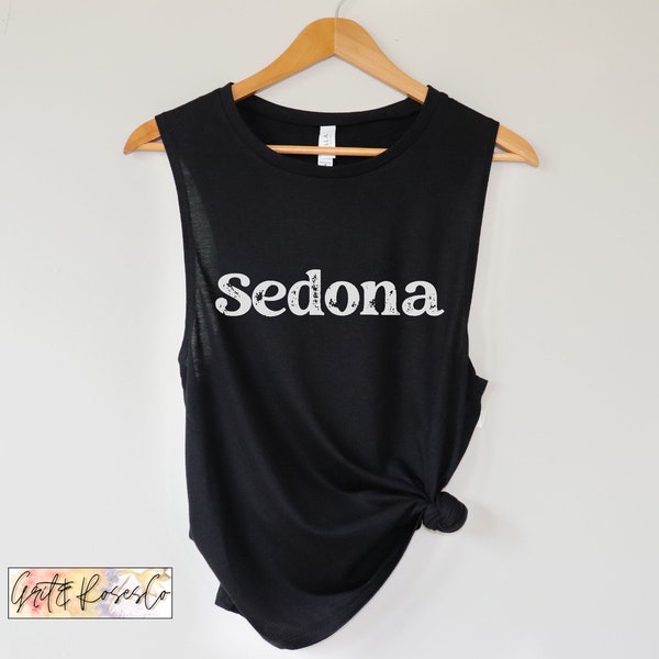 Sedona Vacation Desert Trip Camping Muscle Tank Womens Arizona Shirts Ladies Tank Tops Summer Tanks Cute Summer Vacation Shirts