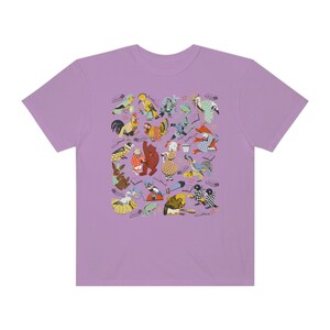 Comfort Colors Reading Shirt Bookish Clothing Book Lovers Gift Vintage Storybook Characters Cottagecore Animals Shirt Teacher Nurse T-Shirts Orchid