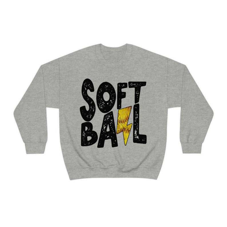 Softball Shirts Softball Sweatshirt Baseball Shirt Game Day Crewnecks Hoodies Softball Mama College High School Practice Pullover Team Shirt image 5