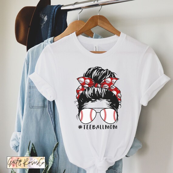 Tee Ball Mom T-Shirt Mother's Day Gift Mom Baseball Womens Tee Ball Mom T-Shirt Mother's Day Gift Mom Baseball Womens