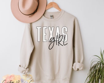 Texas Shirt, Texas Sweatshirt, Dallas Shirt Women, Houston Shirt Men, Austin Crewneck Sweatshirt, Texas Girl Shirt, Texas Sweatshirt Vintage