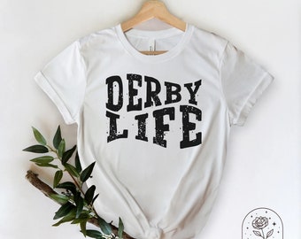 ROLLER DERBY Shirt Roller Derby Tshirts Roller Derby Gifts Derby Mom Shirts Roller Skating Birthday Matching Team Derby Life T-Shirt