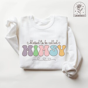 Abuela sudadera MIMSY camisa abuela regalo bisabuela regalos abuela regalo de nietos Nana camisa anuncio de embarazo mamá