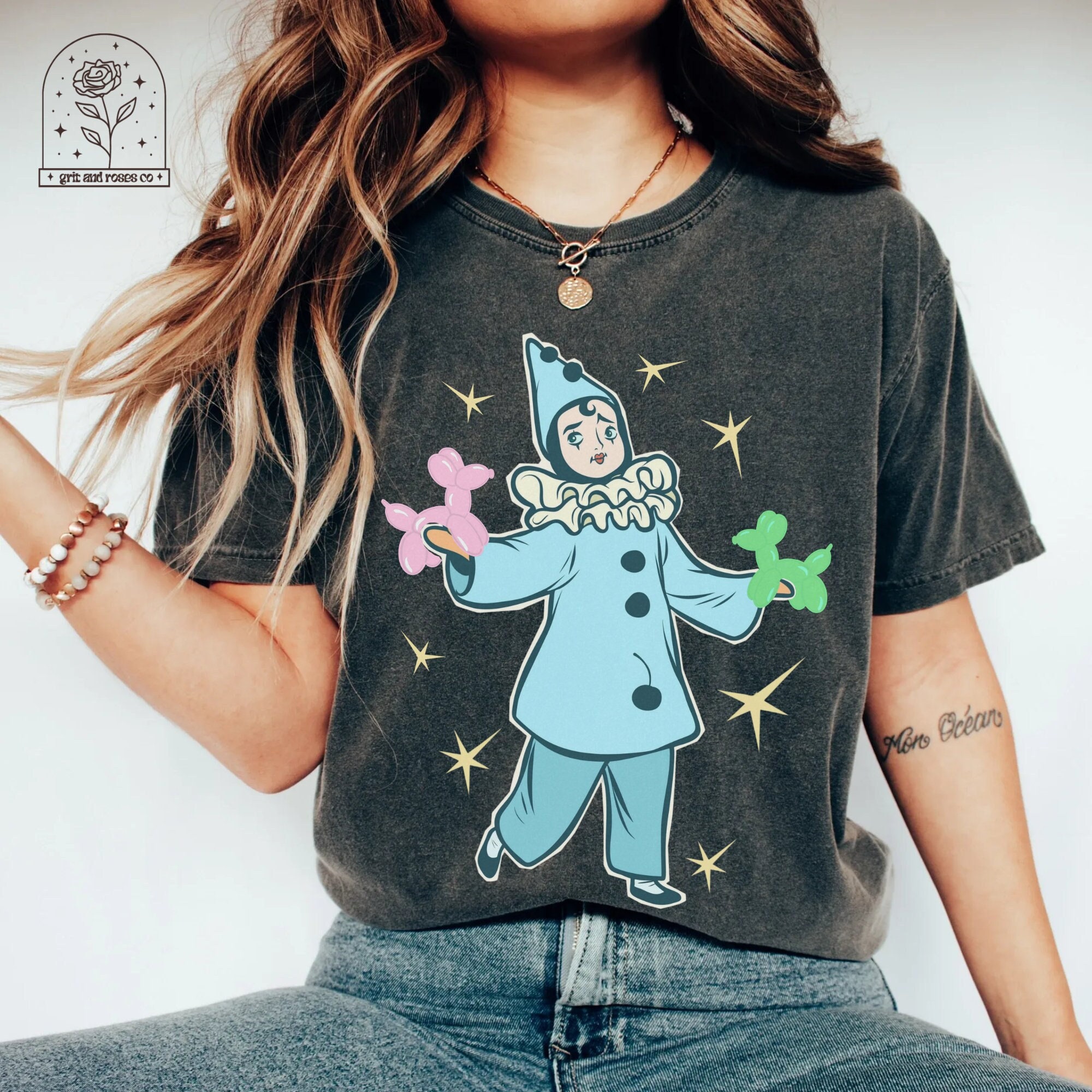 Pastel Pierrot Clown Comfort Colors Clowncore Tshirt Clown Shirts