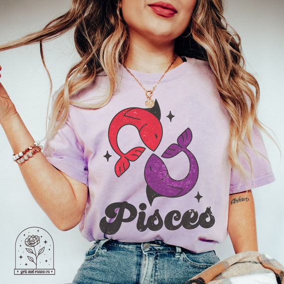 Vintage Retro Pisces Zodiac T-Shirt Vintage Retro Pisces Zodiac T-Shirt