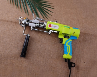 AK-V Tufting Gun: 2-in-1 Loop & Cut Pile, Quiet Rug Tool for Rugs | 8-18mm Pile Height for Creative Rug Making