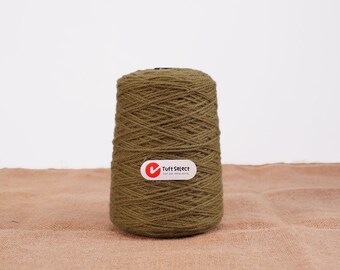 Coffee Brown 100% New Zealand Wool Tufting Yarn – 500g Roll for Tufting Rug