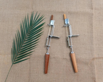 Speed Tufting Tool Pro - 7-50mm Loop Pile -Hand Tufting Gun, Walnut/Beechwood Handle