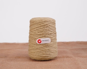 Light Pink-Brown 100% New Zealand Wool Tufting Yarn – 500g Roll for Tufting Rug