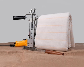 Primary Tufting Cloth for Rug Making - Custom Size Available - 260gsm with Yellow Grid Lines - Tufted Fabric