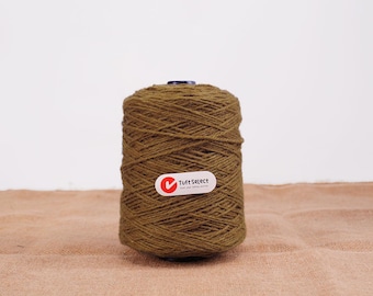 Brown 100% New Zealand Wool Tufting Yarn – 500g Roll for Tufting Rug
